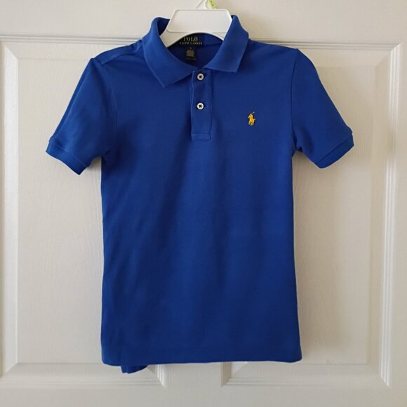 Ralph Lauren Kids Shirt Blue, Yellow, Size 7 - Picture 1 of 2